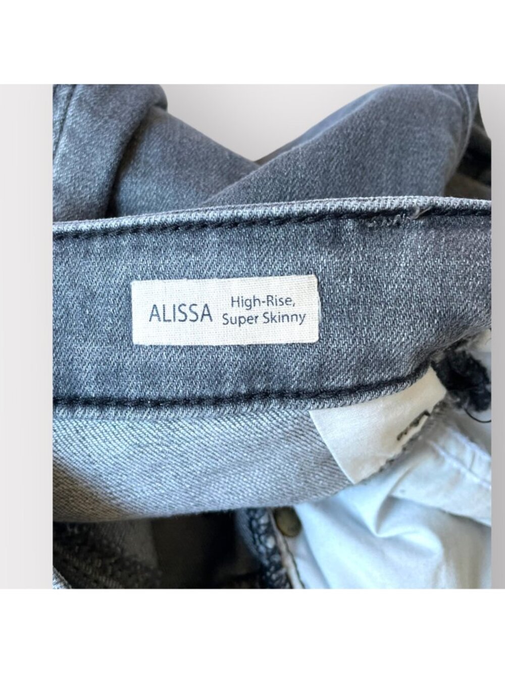 Mavi Size 25x28 Blue Denim Alissa High Rise Super Skinny Jeans - Picture 6 of 11